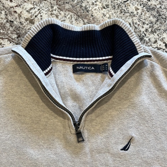 EUC Nautica mock neck 1/4 zip sweater - Picture 8 of 15